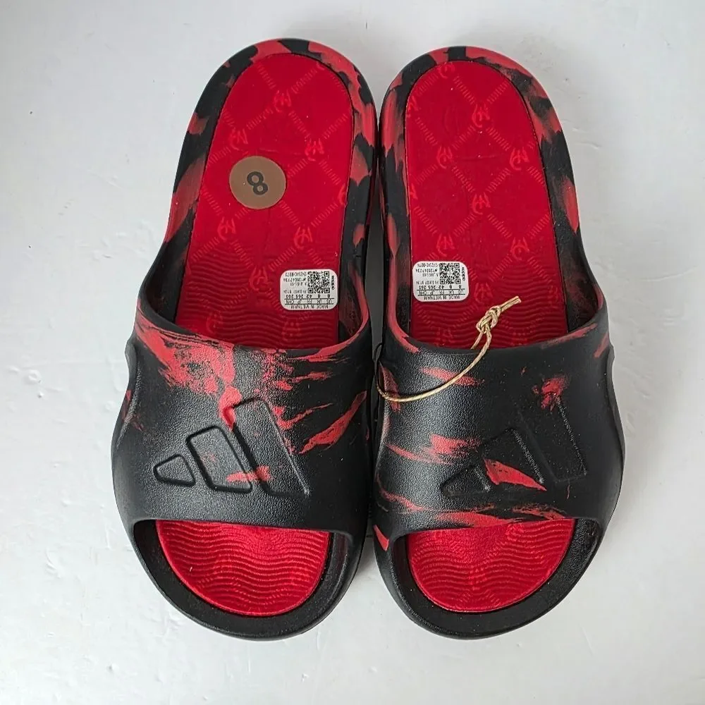 Adidas Adicane Patrick Mahomes Slide Sandals Red Black Size 8 New